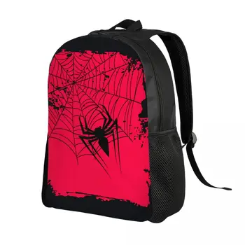 Ретро паук паутина рюкзак для женщин и мужчин водонепроницаемый колледж школьная сумка с принтом