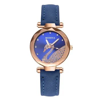 Роскошные звездные часы Swan для женщин темперамент матовые кварцевые наручные часы изысканные модные ювелирные изделия женский студенческий ремешок для часов