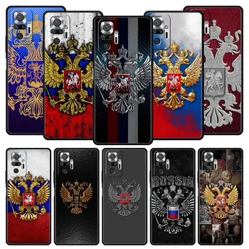 Россия Чехол для телефона с эмблемой российских флагов для Xiaomi Redmi Note 12 11 10 Pro Plus 10S 9S 9 9T 8T 9C 9A 8 7 K40 Игровой чехол