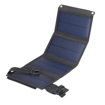  Складная солнечная панель Солнечная батарея с USB-выходом Солнечное зарядное устройство для кемпинга Сотовый телефон Планшет Внешний аккумулятор