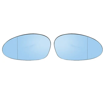 Сторона водителя Синее зеркало заднего вида Стекло зеркала заднего вида с подогревом для-BMW 1 3 серии E81 E87 E82 E46 E90 E92 Z4 E85