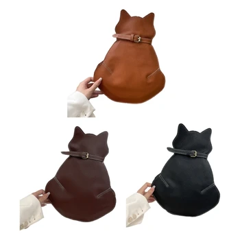 Уникальная женская сумка через плечо, вдохновленная кошкой, веселая стильная сумка, кошка, узорчатый женский подарок
