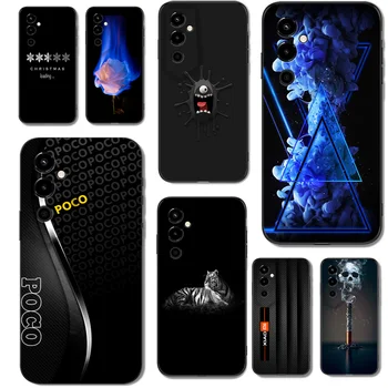Чехол для Tecno pova neo 2 Силиконовая задняя крышка телефона Черный чехол из ТПУ Coque